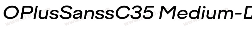 OPlusSanssC35 Medium字体转换